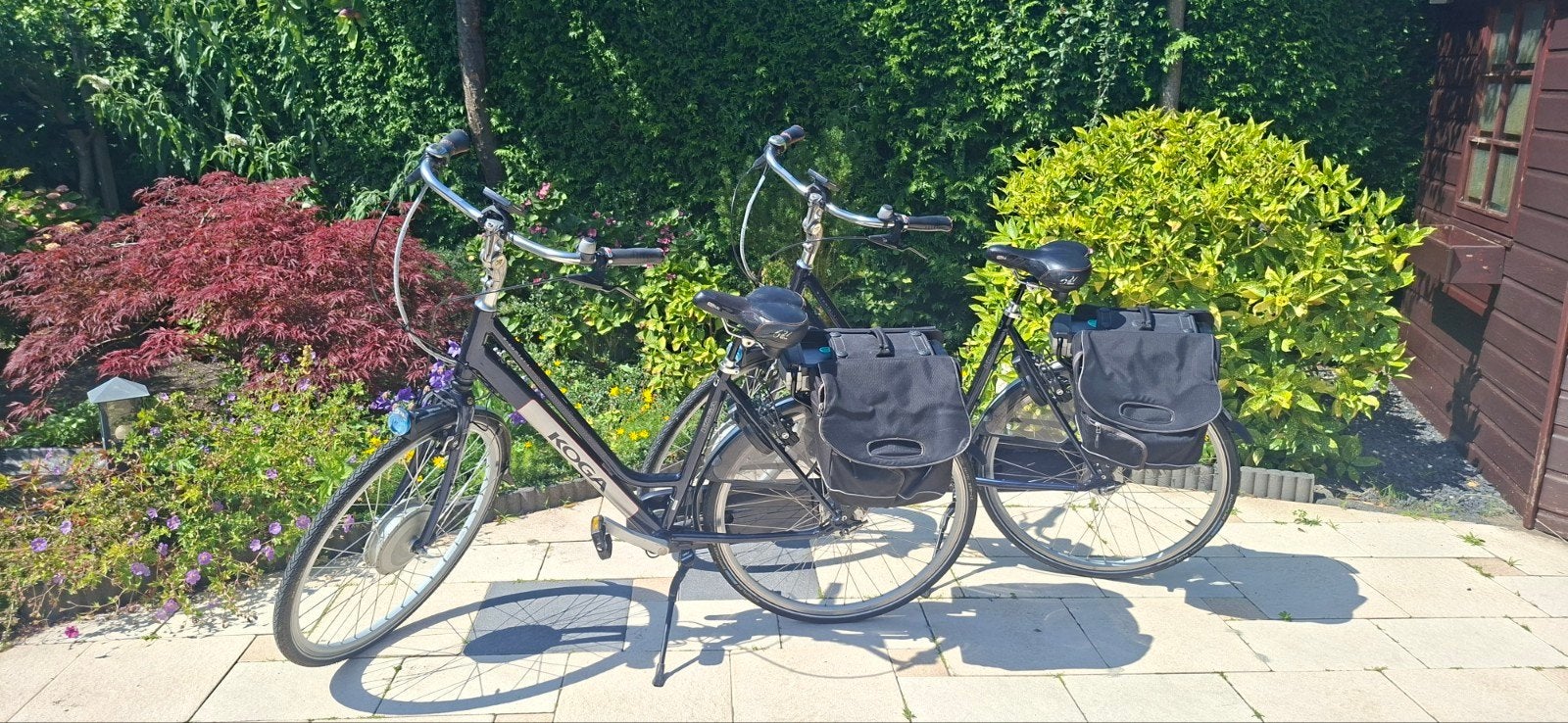 Koga E-bike met accu's en fietstassen, 51 tot 55 cm, Ophalen, Gebruikt, Overige merken