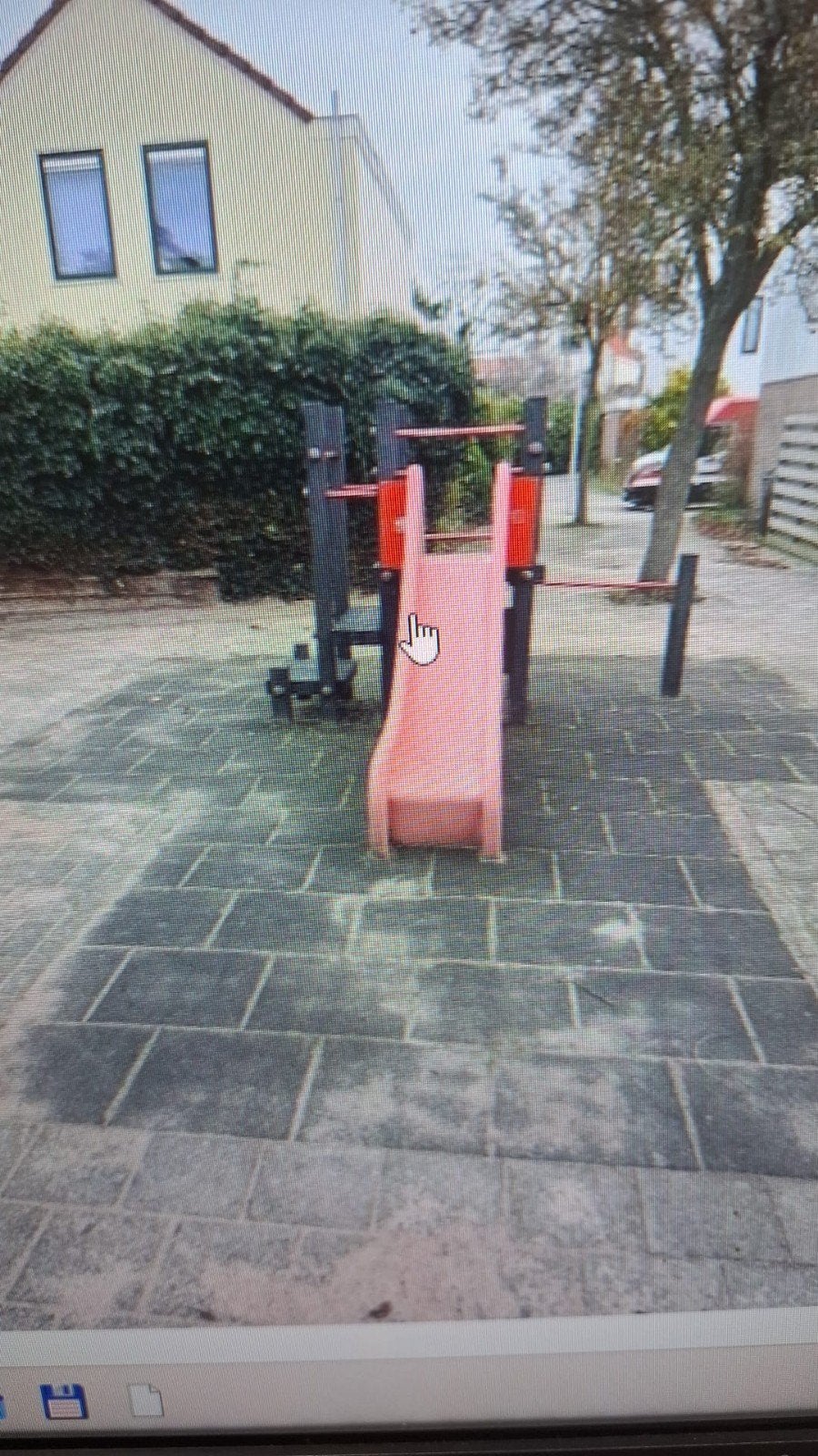 glijbaan, Ophalen, Gebruikt, Glijbaan