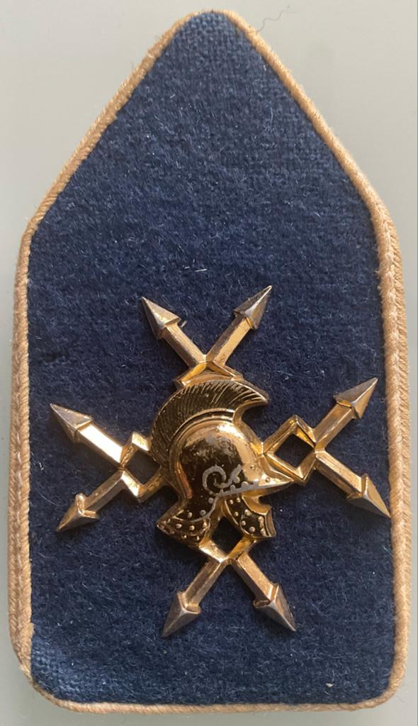 Kraagspiegel Wapen der Verbindingstroepen, Verzamelen, Militaria | Algemeen, Ophalen of Verzenden, Landmacht, Nederland, Embleem of Badge