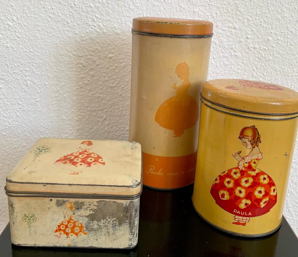 3 Paula blikken, Verzamelen, Ophalen of Verzenden, Gebruikt, Overige, Overige merken