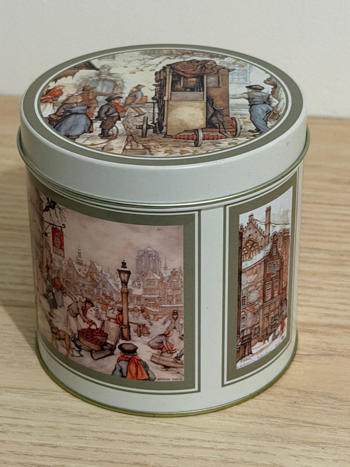 Anton Pieck Bewaarblik / Koekjestrommel, Verzamelen, Ophalen of Verzenden, Gebruikt, Overige, Overige merken