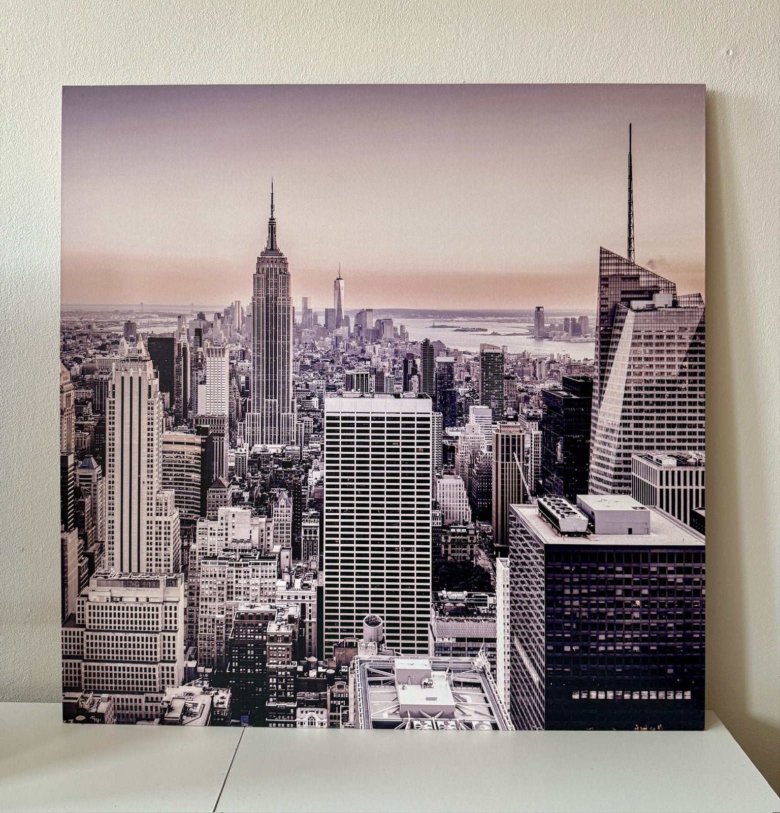 Schilderij New York City skyline, Ophalen, Gebruikt, Schilderij, 75 tot 100 cm
