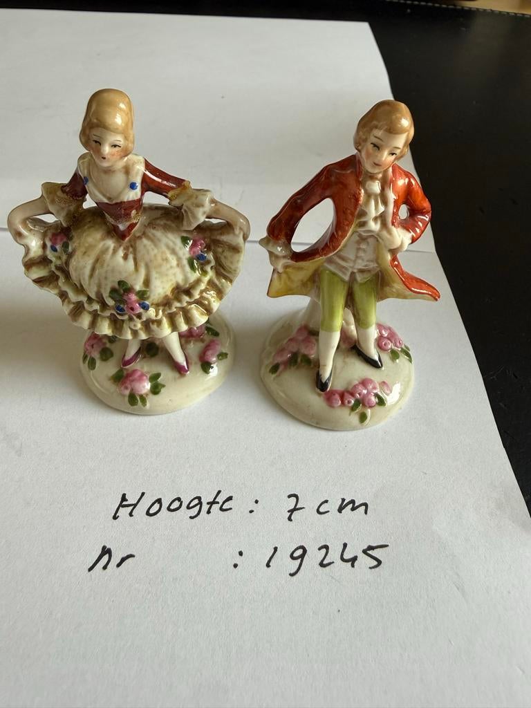 Gräfenthal Porseleinen Beeldjes: Dansend Paar (7 cm), Ophalen, Zo goed als nieuw