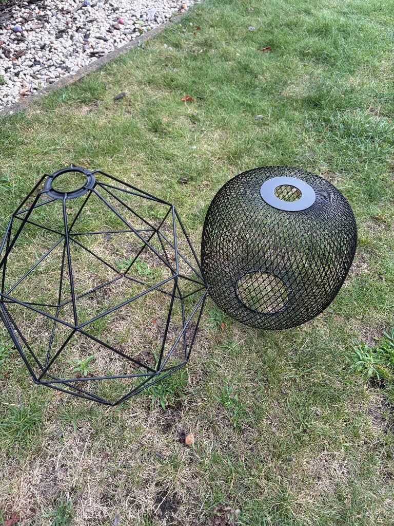 IKEA BRUNSTA pendant lamp shade x2, Ophalen, Zo goed als nieuw, Metaal