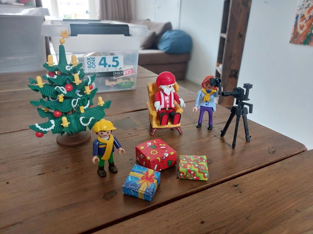 Kerstboom met kerstman, Ophalen of Verzenden