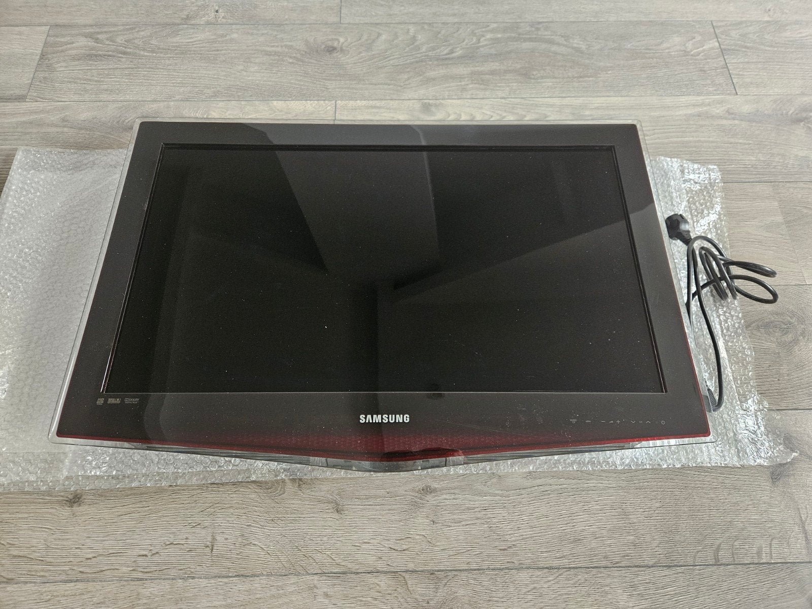 Samsung 32 inch (94 cm) LCD TV Full HD. Incl. stroomkabel., Ophalen, Gebruikt, 50 Hz, 80 tot 100 cm