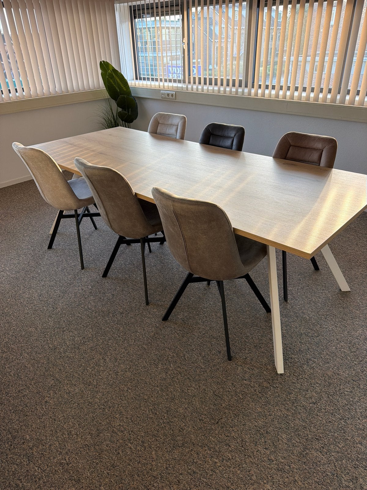 Grote vergadertafel Ideaal voor kantoor 240x100, Ophalen, Gebruikt, 100 tot 150 cm, 200 cm of meer