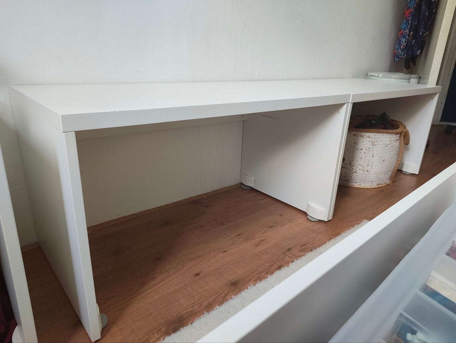 Twee IKEA kinder tafels - wit, Ophalen of Verzenden, Gebruikt, Tafel(s)