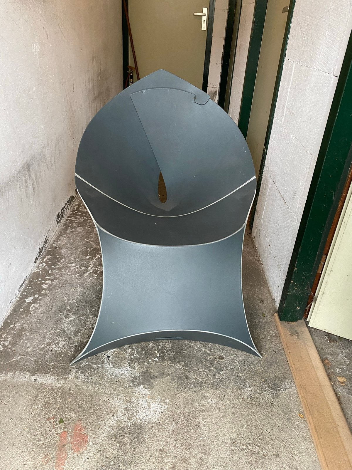 Flux Chair Antracietgrijze Opvouwbare Designstoel, Ophalen, Kunststof, Gebruikt, Eén