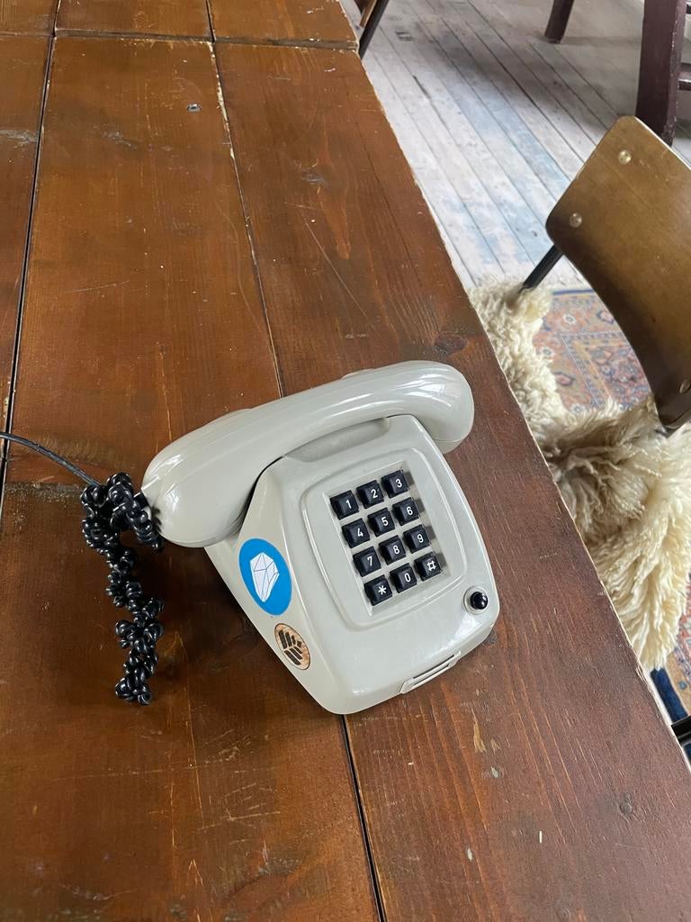 Retro PTT Telefoon met Dialgizmo Converter, Ophalen of Verzenden, Gebruikt, 1 handset