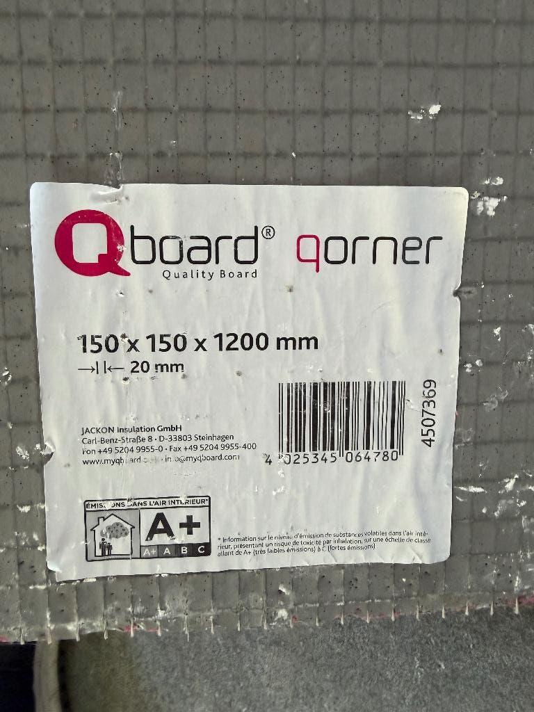 QBOARD QORNER Hoekelement 1200x150x150 mm, dikte 20 mm, Doe-het-zelf en Verbouw, Platen en Panelen, Ophalen, Nieuw, Overige materialen