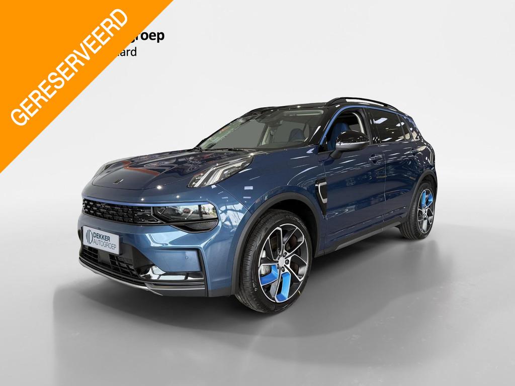 Lynk & Co 01 1.5 PHEV 260PK Panoramadak 1800KG Trekgewicht, Stof, Euro 6, Blauw, 120 €/maand