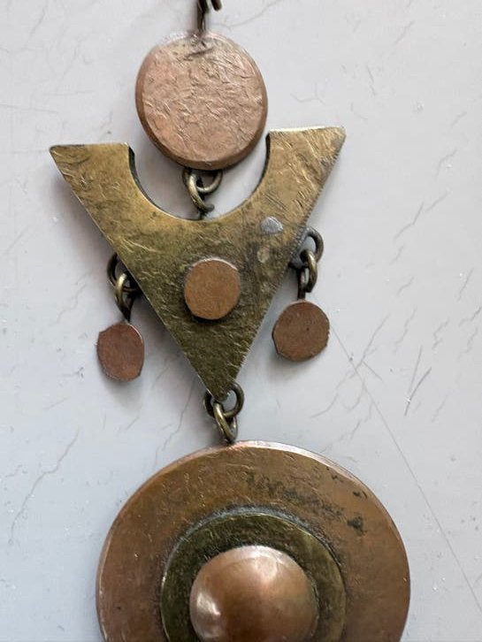 Koperen hanger, Ophalen of Verzenden, Zo goed als nieuw, Zilver, Overige materialen