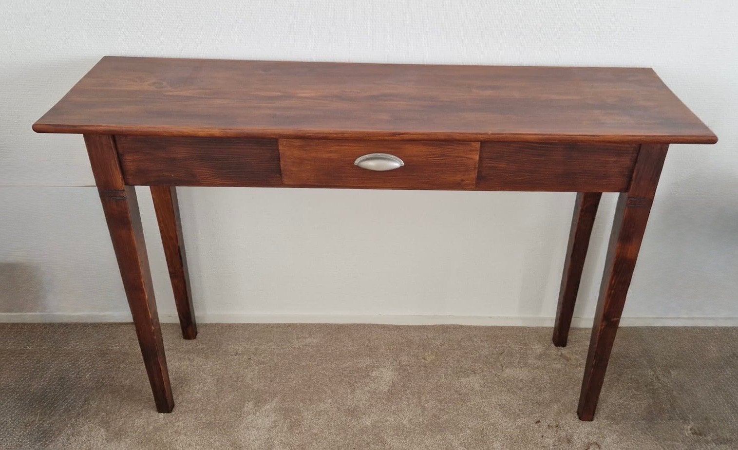 Houten sidetable met lade., Ophalen, Gebruikt, 50 tot 100 cm, Overige houtsoorten