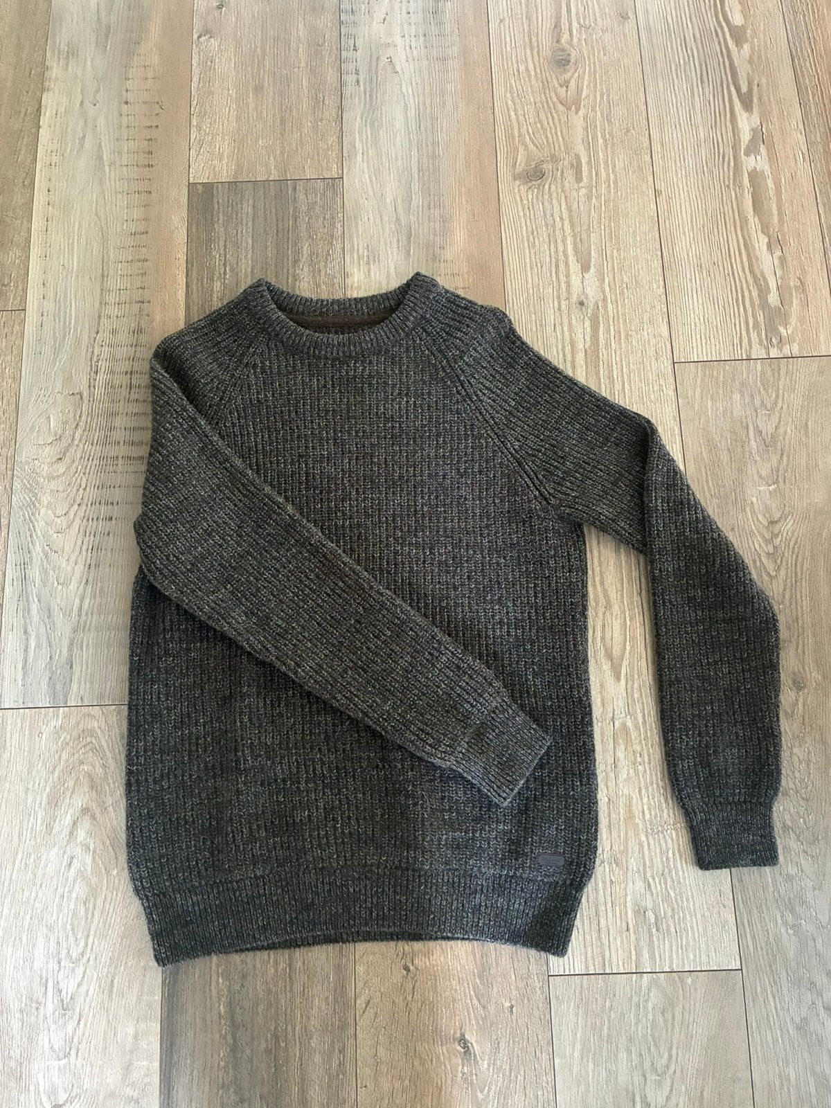 Barbour Horseford crew neck wollen trui S, Kleding | Heren, Truien en Vesten, Verzenden, Zo goed als nieuw, Groen