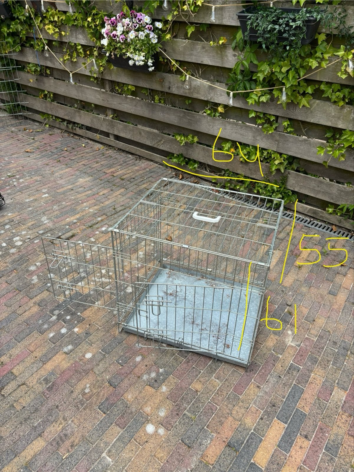 Hondenbench inklapbaar 64x55x61, Ophalen
