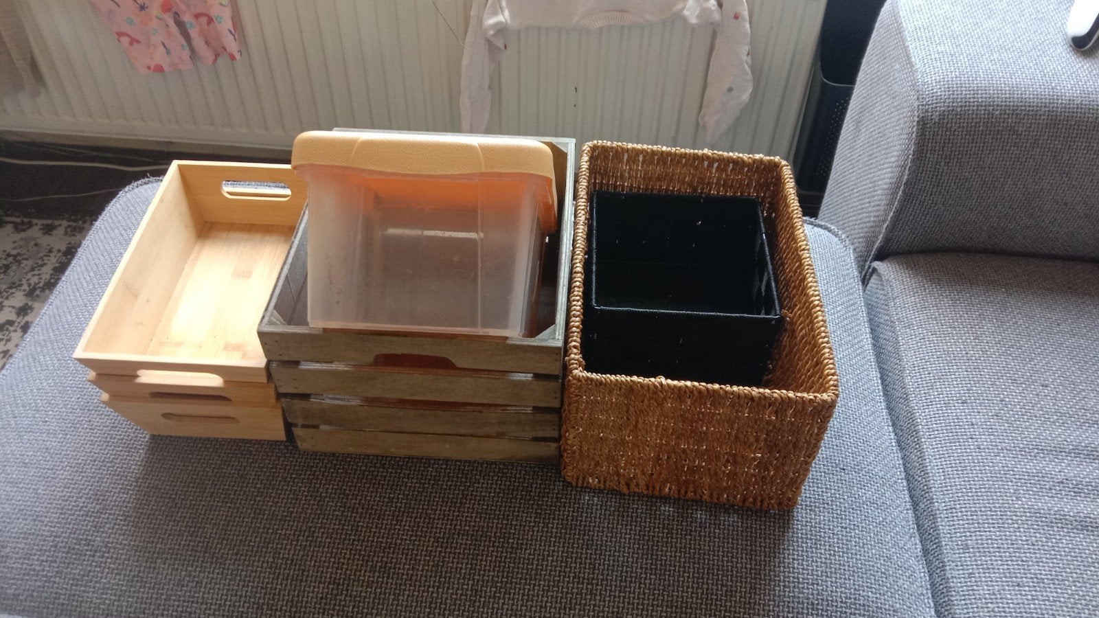 opberger kratjes, mand en bak, Minder dan 50 cm, Gebruikt, Minder dan 50 cm, Ophalen of Verzenden