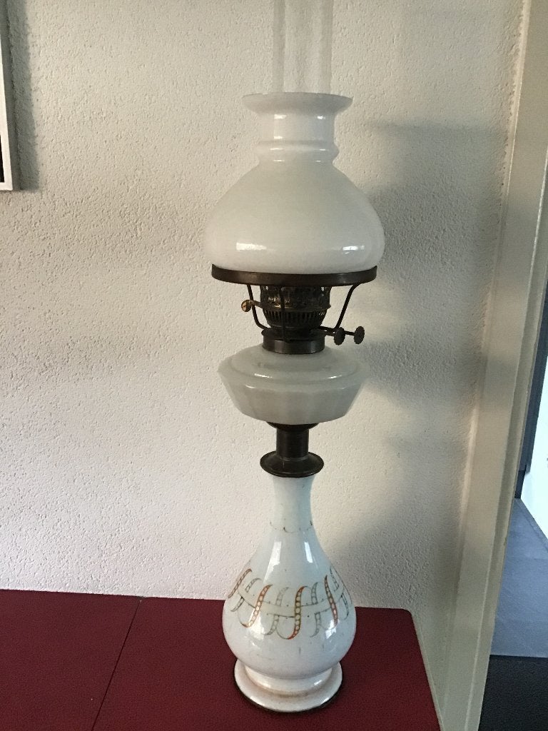 Franse olielamp, Antiek en Kunst, Ophalen of Verzenden