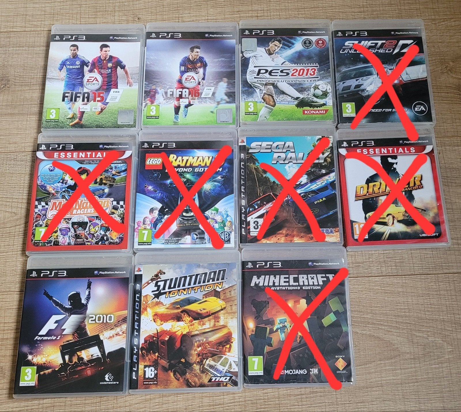 PS3 Games Collectie: FIFA, Stuntman, F1, Spelcomputers en Games, Games | Sony PlayStation 3, Gebruikt, Overige genres, Ophalen of Verzenden