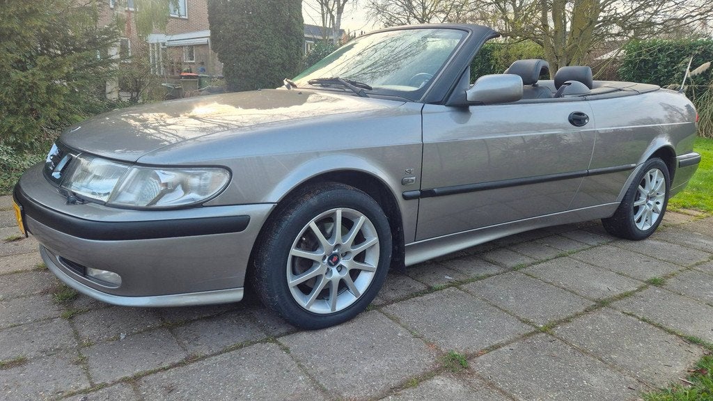 Saab 9-3 Cabrio 2.0t S LUXURY AUTOMAAT HIRSCH TUNING 195 PK, Gebruikt, 4 stoelen, 1600 kg, Zilver of Grijs