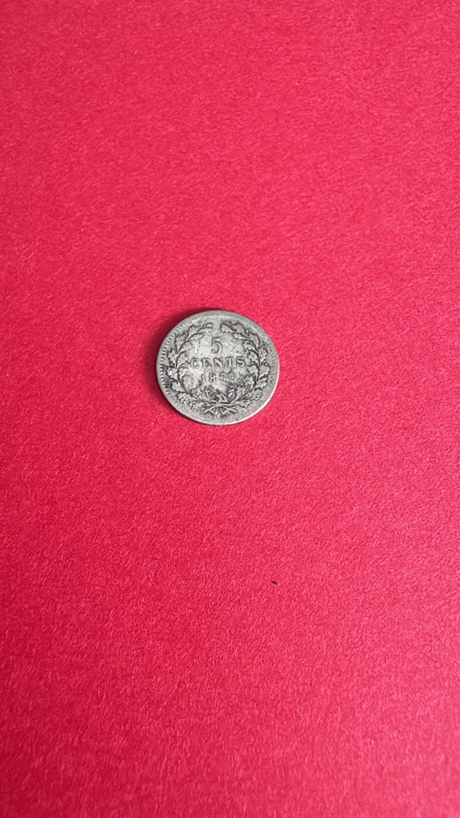 Zilveren 5 Cent 1850 (Stuiver) - Koning Willem III, Postzegels en Munten, Ophalen of Verzenden, Koning Willem III