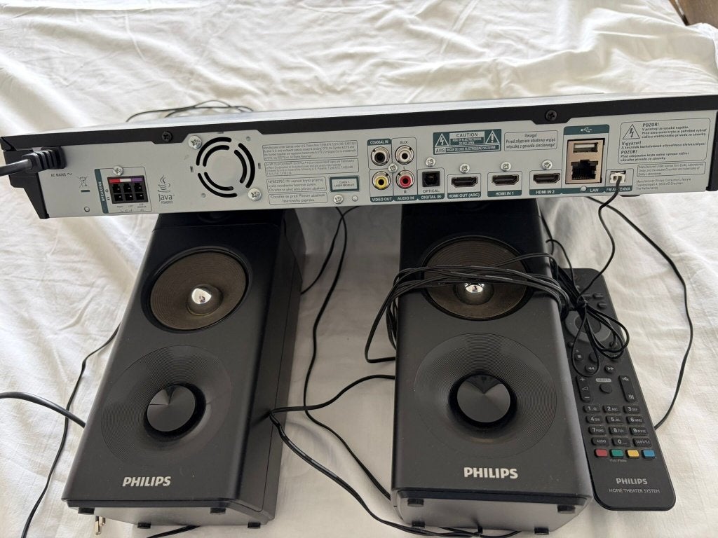 complete Philips 2.1 Home Cinema Set, Ophalen, Philips, Gebruikt, Blu-ray-speler