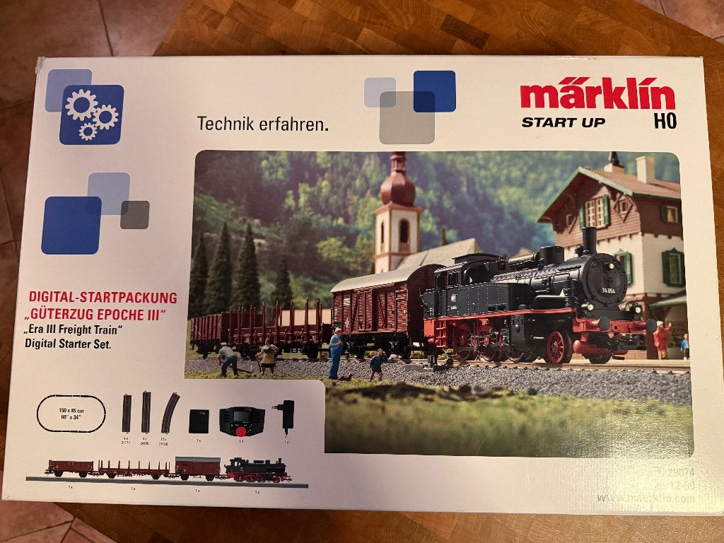 Marklin H0 set met Roco z21 centrale, Hobby en Vrije tijd, Ophalen, Wisselstroom, Märklin, Gebruikt