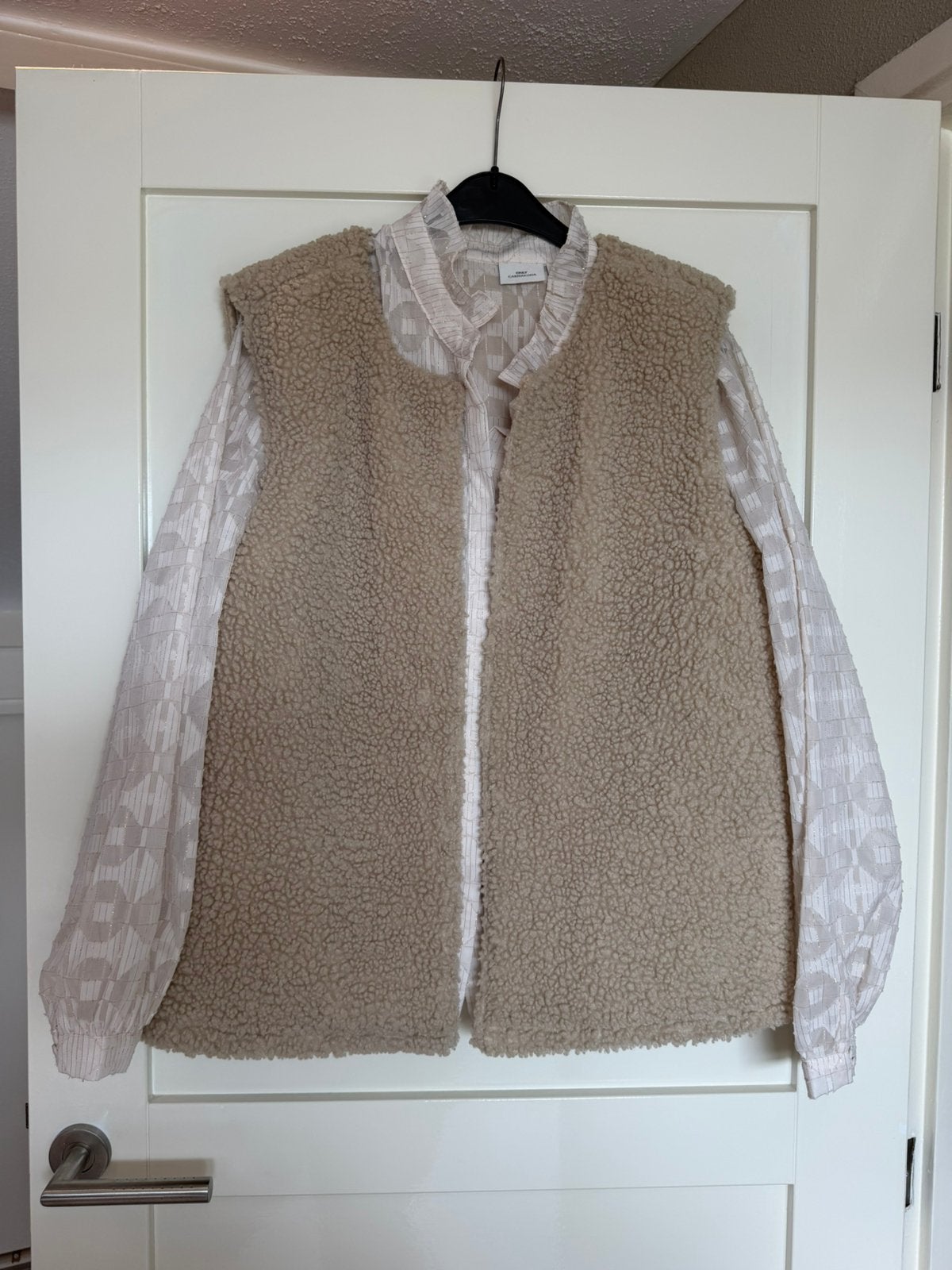 Nukus bodywarmer/gilet XXL, Kleding | Dames, Ophalen of Verzenden, Zo goed als nieuw, Maat 46/48 (XL) of groter, Beige