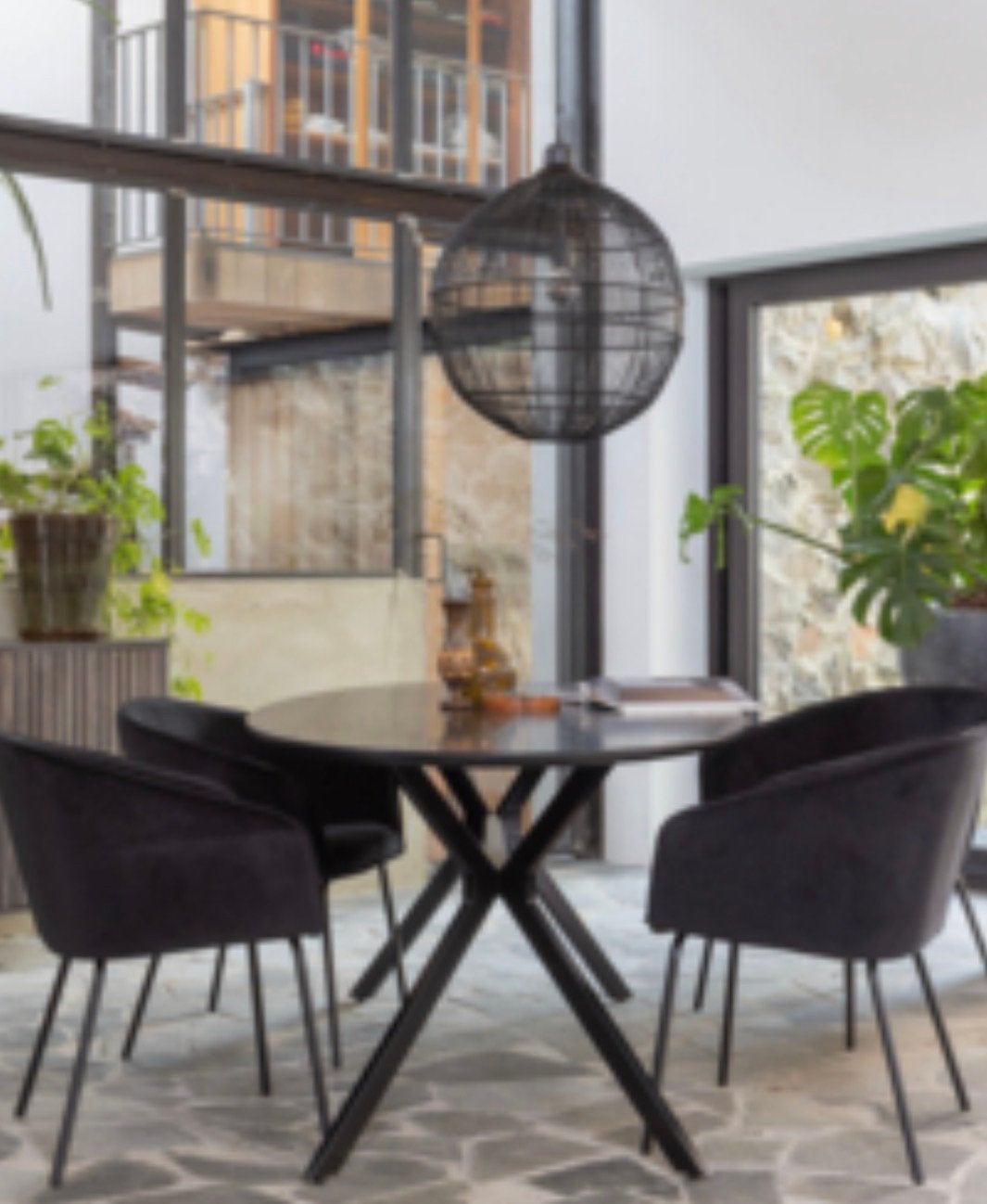 Eetkamerstoelen velvet, Huis en Inrichting, Stoelen, Ophalen, Gebruikt, Zwart, Vier