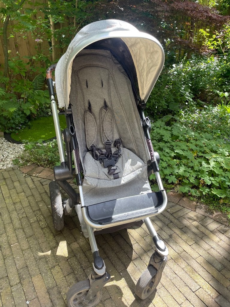Joolz kinderwagen licht grijs, Gebruikt, Verstelbare duwstang, Combiwagen, Ophalen