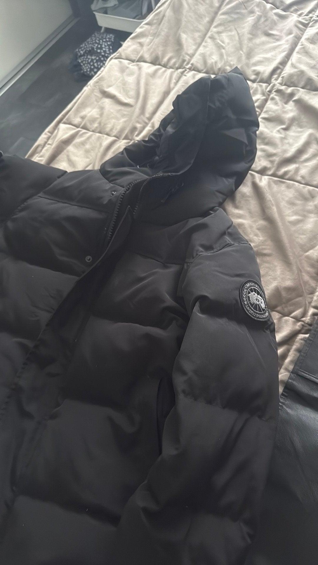 Canada goose  black label, Kleding | Heren, Jassen | Winter, Zo goed als nieuw, Zwart, Ophalen of Verzenden