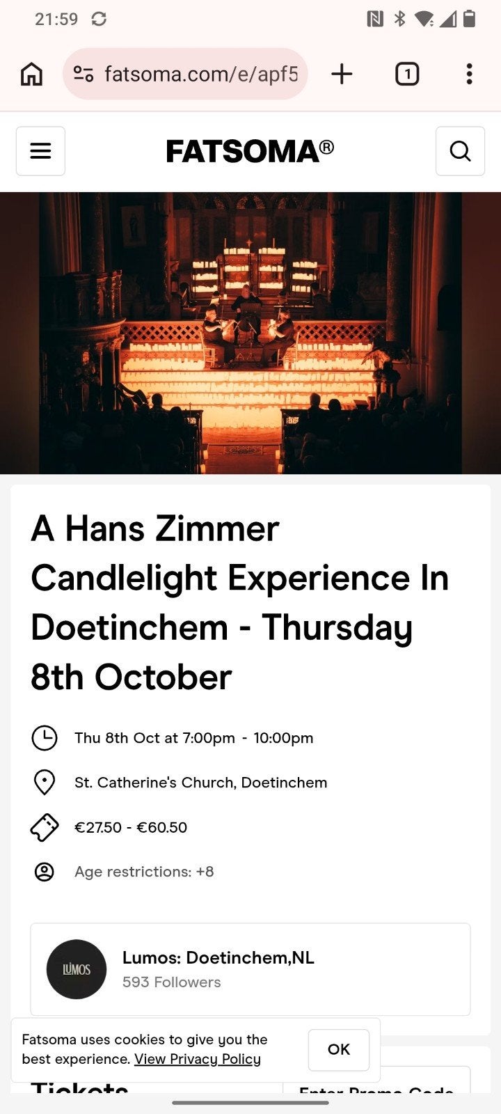 A Hans Zimmer Candlelight Experience In Doetinchem, Twee personen, Overige soorten, Overige typen
