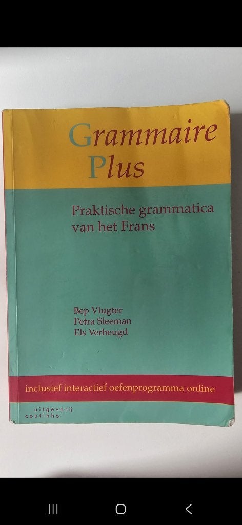 Grammaire plus, Ophalen, Beta, Gelezen, HBO