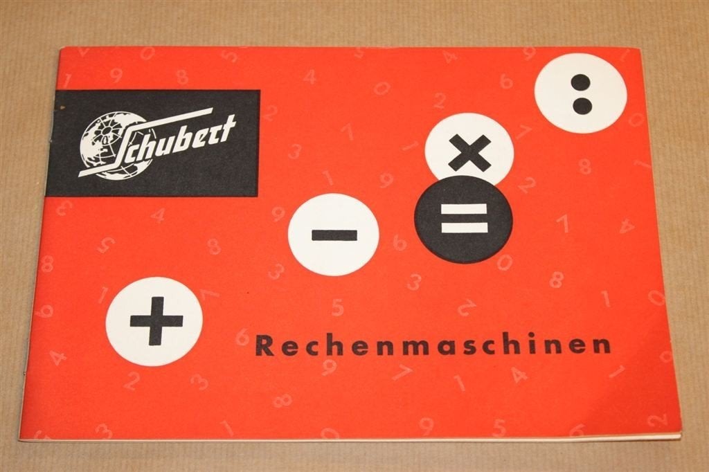 Zeldzame brochure - Schubert Rechenmaschinen - Ca 1950, Ophalen of Verzenden, Zo goed als nieuw
