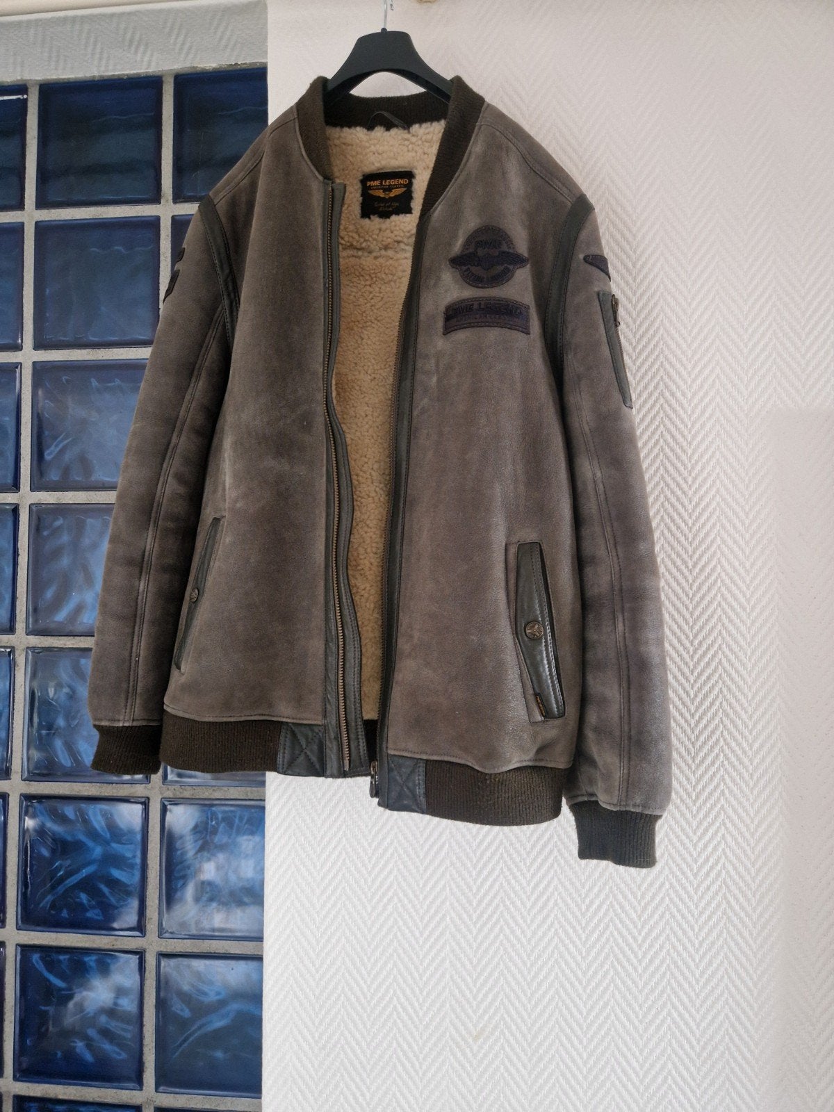 PME Legend Leren Bomberjack - Zo goed als nieuw maat XL, Kleding | Heren, Jassen | Winter, Ophalen, Maat 52/54 (L), Zo goed als nieuw