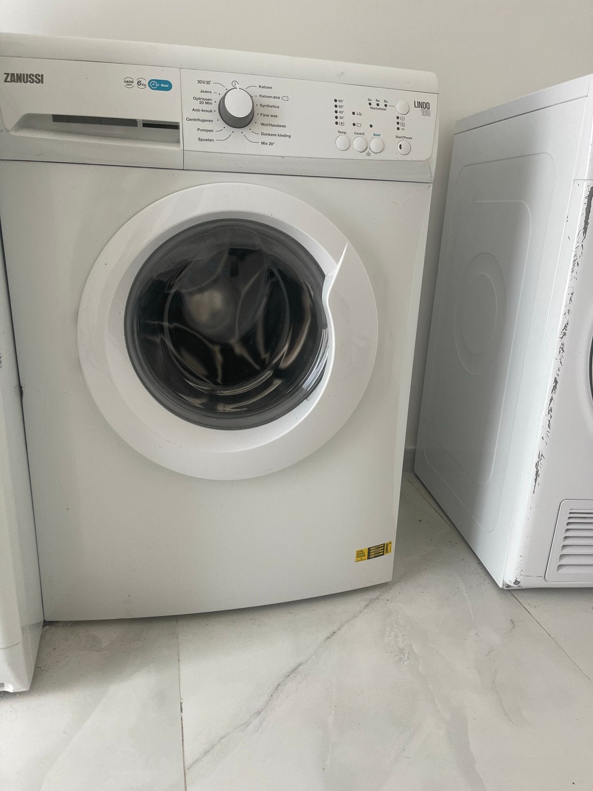 Goedwerkende Zanussi Wasmachine - 6kg, 6 tot 8 kg, Ophalen of Verzenden, Voorlader, Kort programma