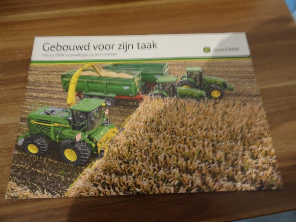 John deere 7050 en 7050i series veldhakselaars folder, Ophalen of Verzenden, Zo goed als nieuw, Folder