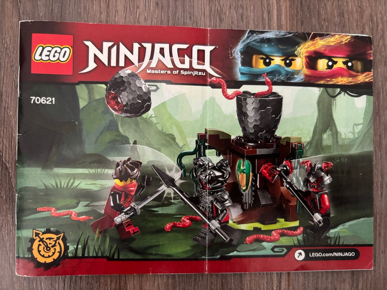 LEGO Ninjago 70621 De Aanval van de Vermillion-strijders, Gebruikt, Lego, Ophalen of Verzenden, Inclusief instructies