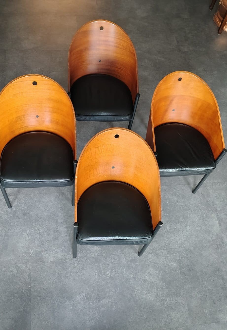 4x Philippe Starck Driade Costes stoelen in goede staat, Hout, Gebruikt, Design, Modern, Philippe Starck, Overige kleuren