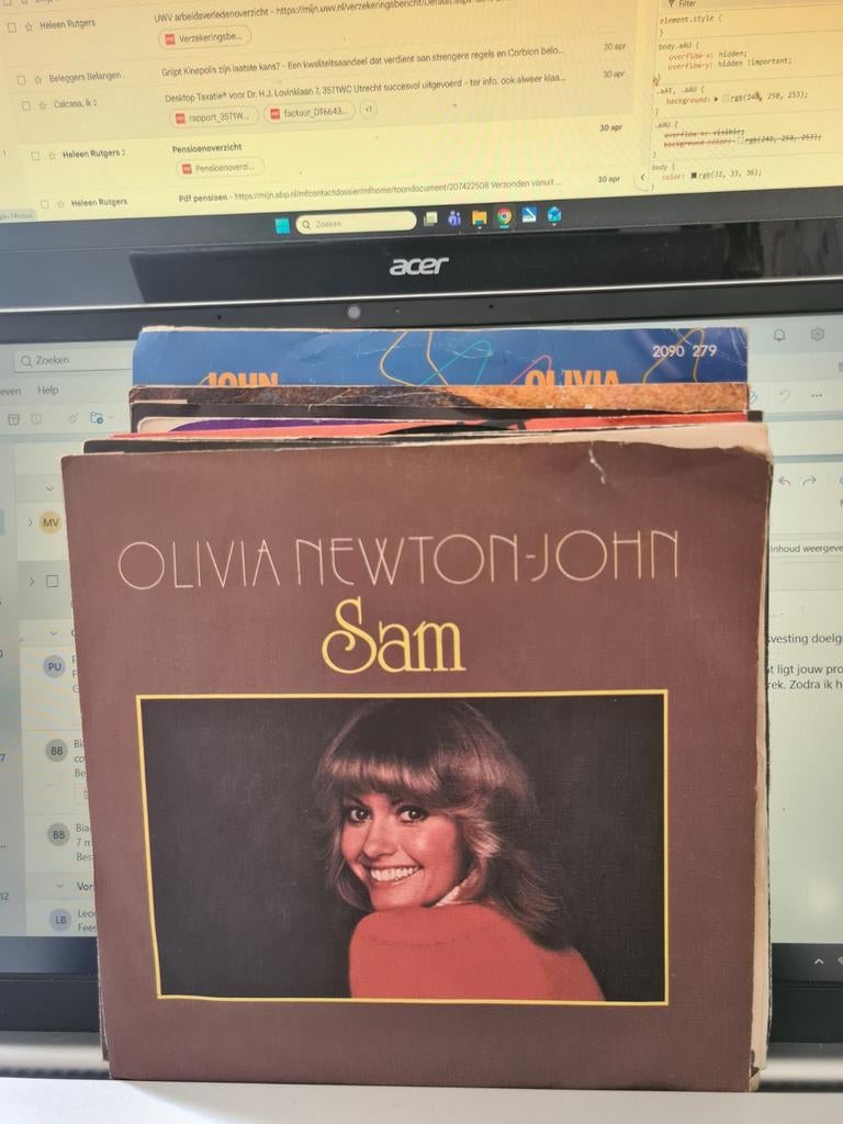 Olivia Newton-John - Sam (Vinyl Single), Cd's en Dvd's, Vinyl | Pop, Gebruikt, 7 inch, Ophalen of Verzenden, 1970 - 1979