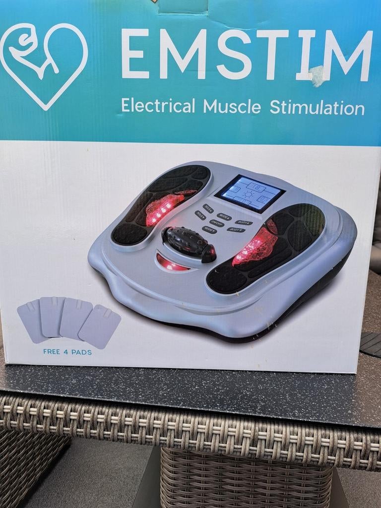 EMSTIM Voetmassageapparaat met EMS en warmtefunctie, Ophalen of Verzenden, Zo goed als nieuw, Apparaat