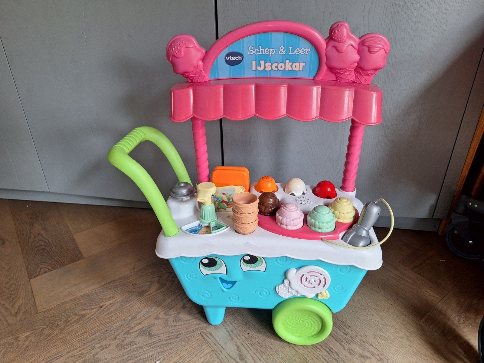 VTech Schep & Leer IJscokar met geluid, Ophalen, Zo goed als nieuw, Jongen of Meisje