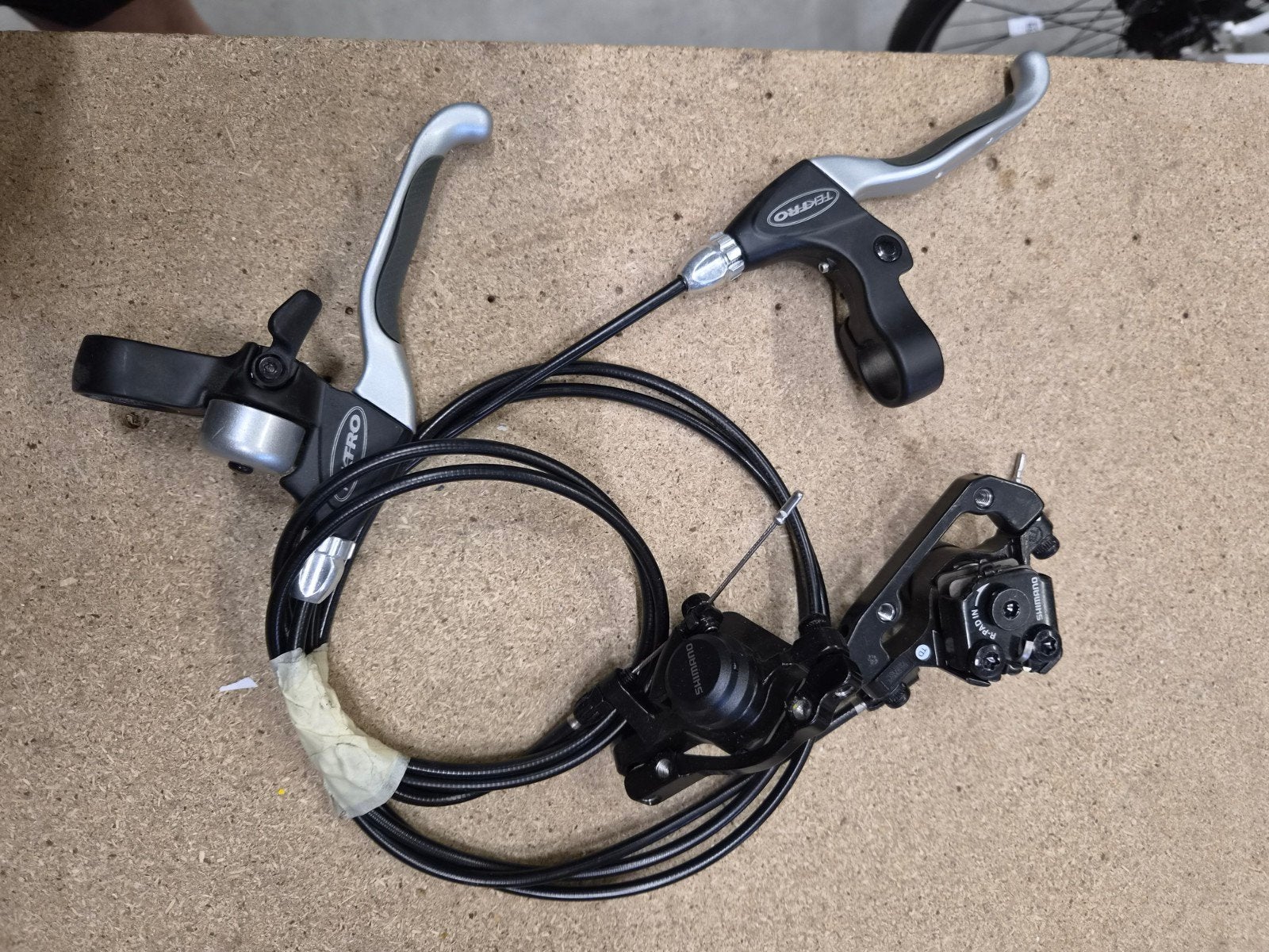 Schijfremset., Fietsen en Brommers, Remmen, Nieuw, Ophalen of Verzenden, Aluminium