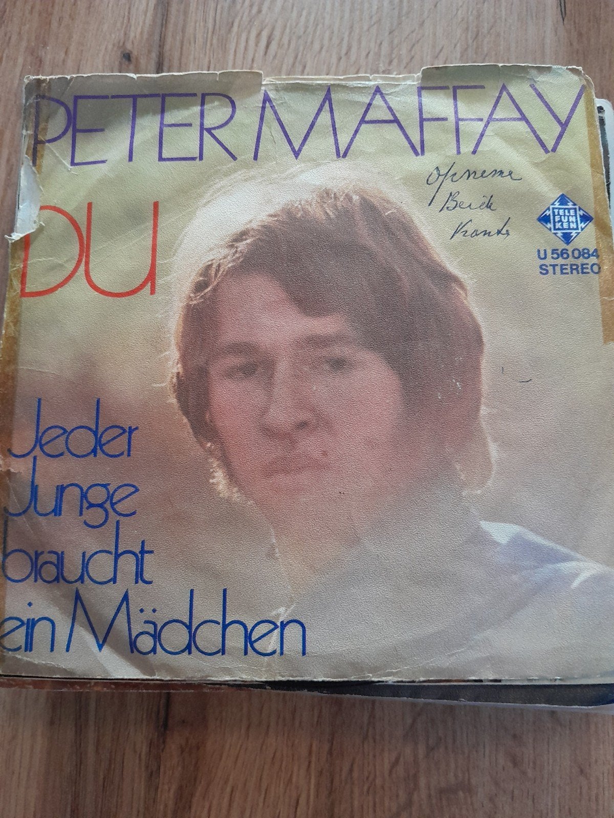 Peter maffay 7inch du, Cd's en Dvd's, Ophalen of Verzenden, Zo goed als nieuw, Pop