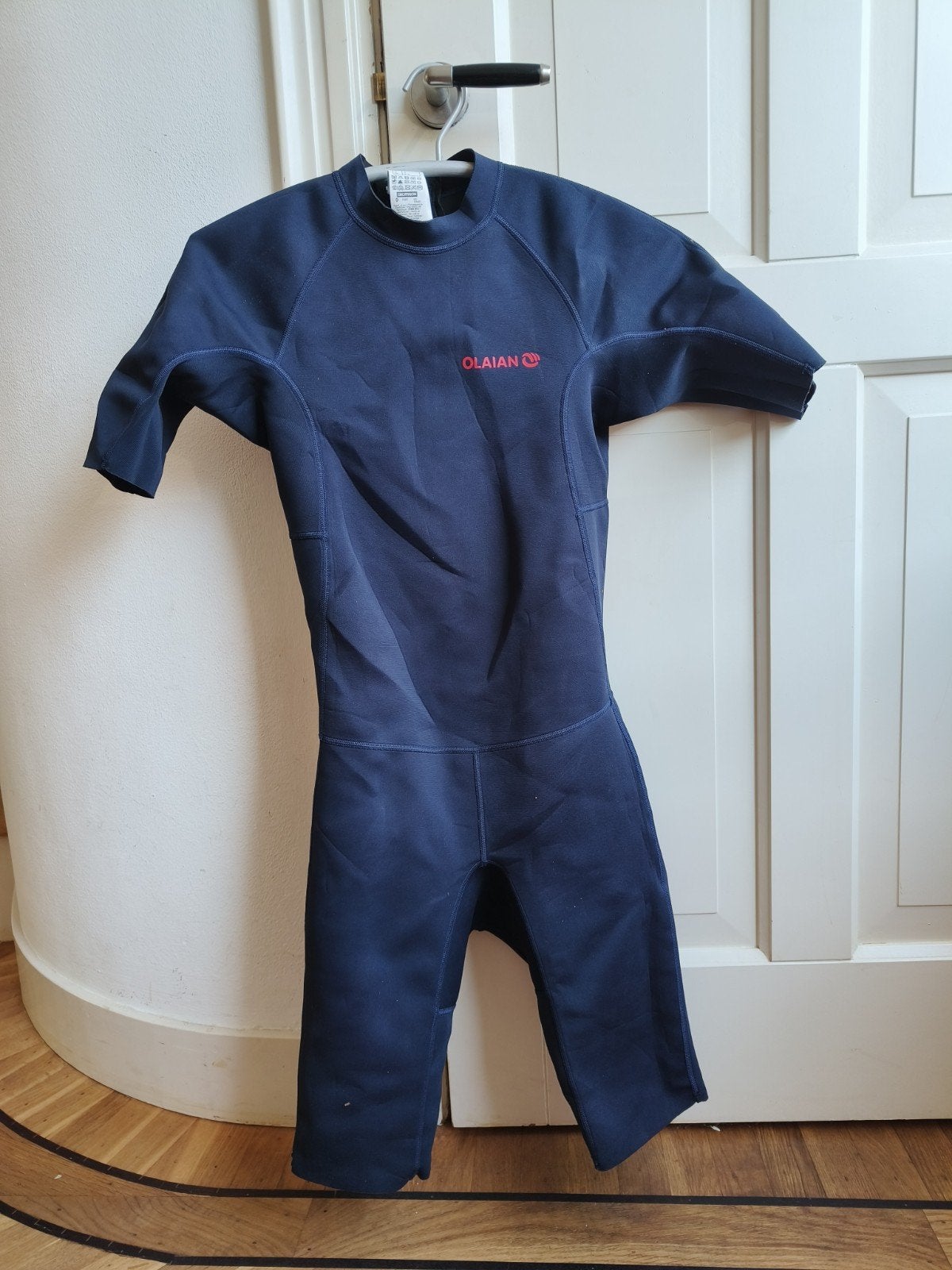 Olaian kort wetsuit, S, blauw, Overige typen, Ophalen of Verzenden, Zo goed als nieuw, Blauw
