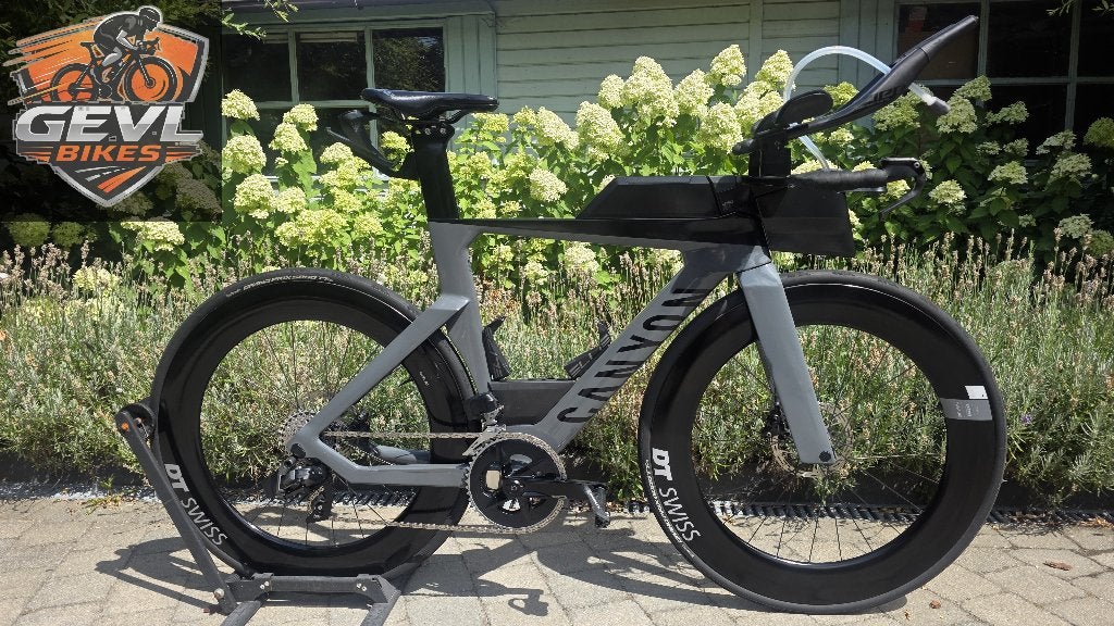 TT Canyon Speedmax CF SL 7 Rival AXS 12sp. + Carbon Wheels, Fietsen en Brommers, Fietsen | Racefietsen, Carbon, Zo goed als nieuw