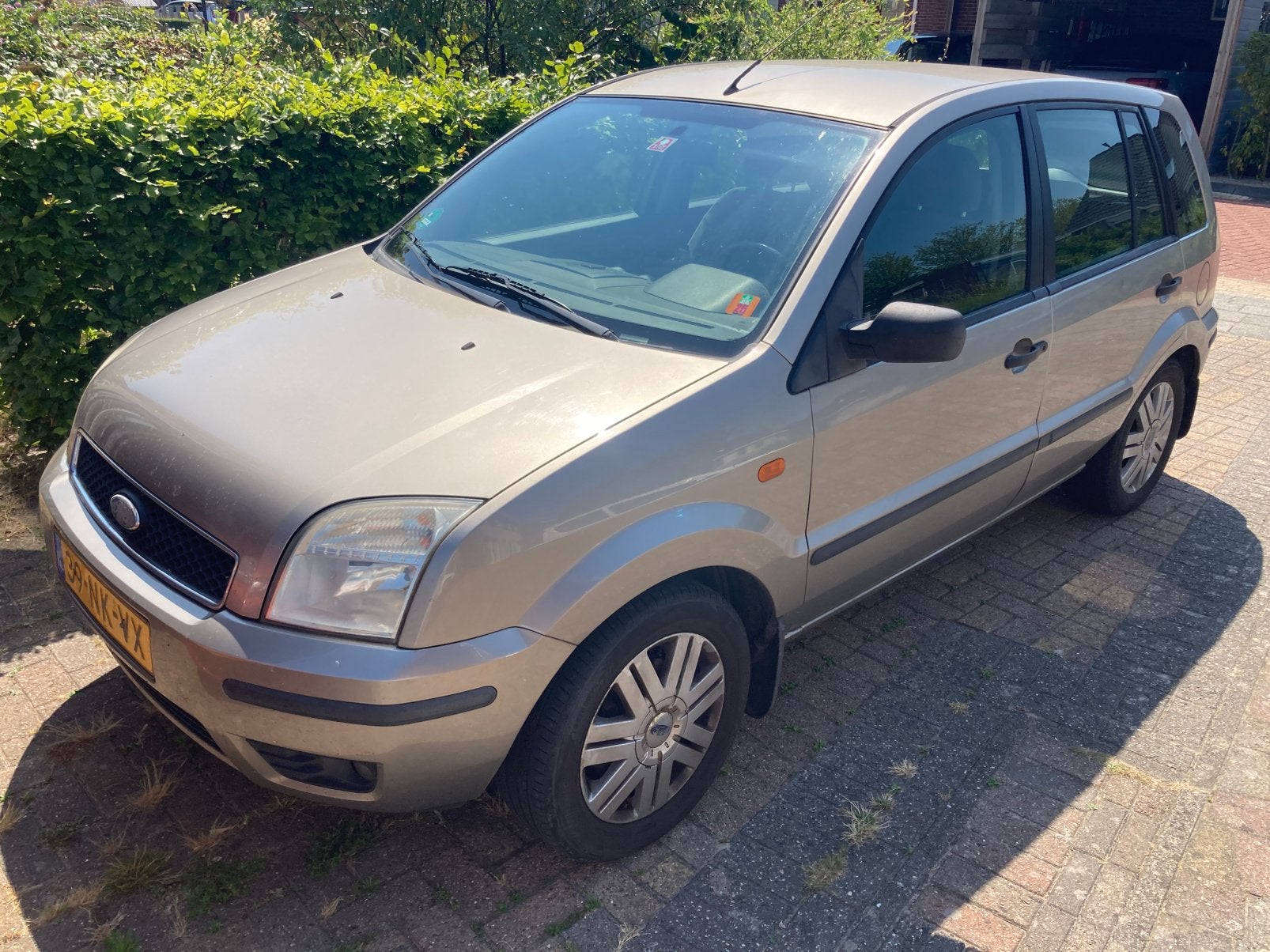 Ford Fusion 1.6 16V 2003 Grijs, Auto's, Ford, Particulier, Fusion, ABS, Airbags, Airconditioning, Bluetooth, Dakrails, Elektrische ramen