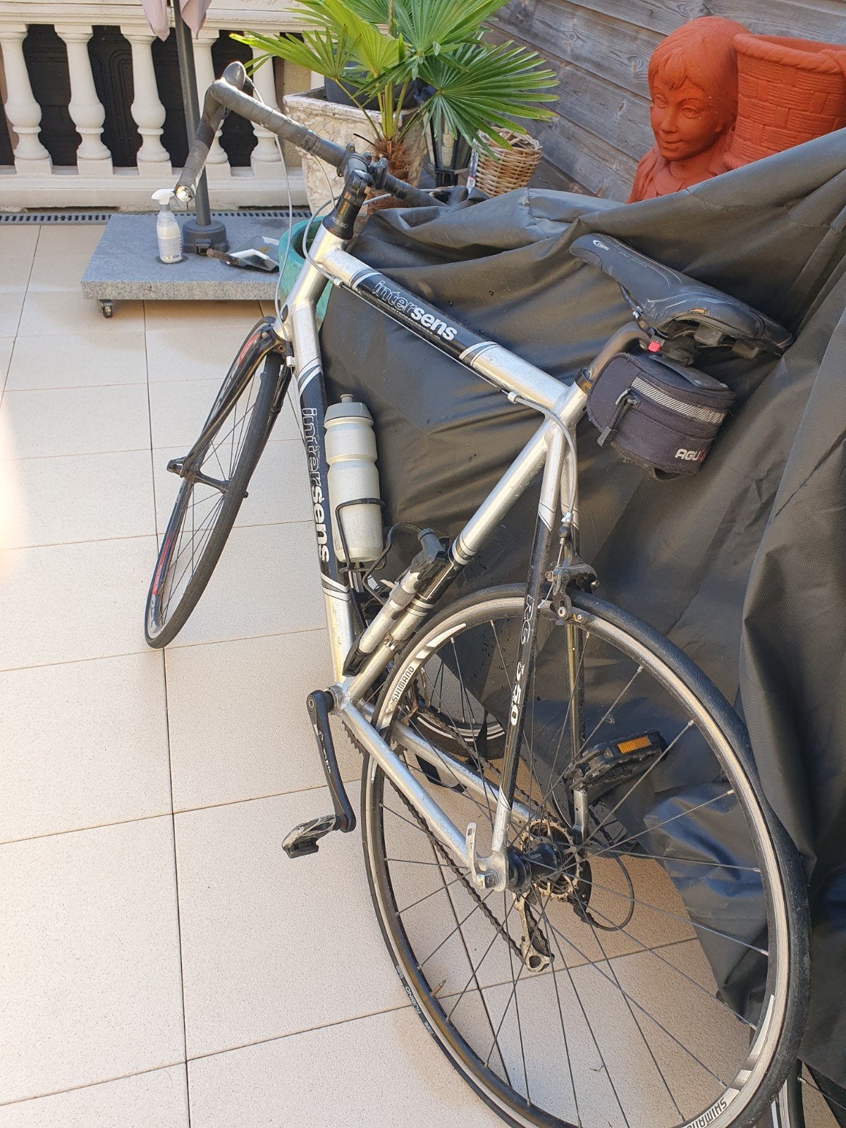Race fiets goede staat, Ophalen