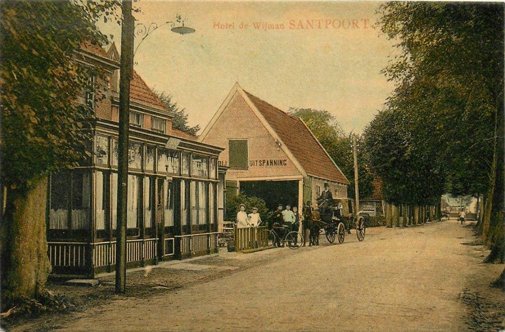 701-319-049 Santpoort Hotel de Wijman, Verzenden, Voor 1920, Noord-Holland