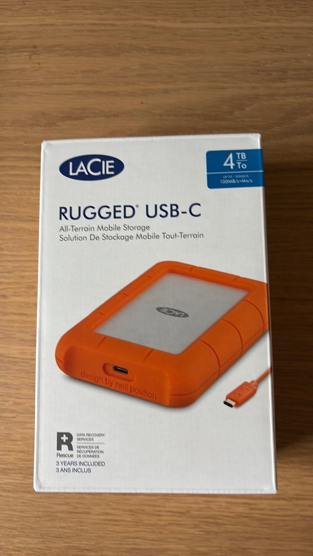 LaCie Rugged USB-C 4 TB, Verzenden, HDD, Nieuw, Laptop